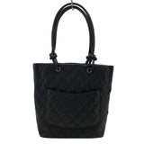 シャネル CHANEL カンボンライントートミディアム A25166 15番台 ブラック レザー レディース トートバッグ