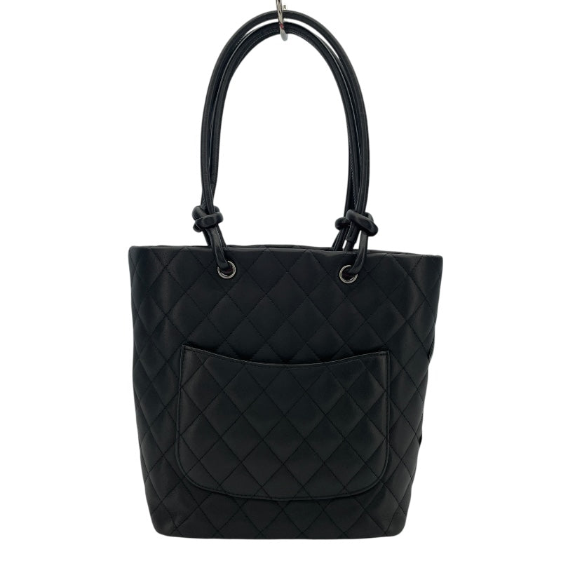 シャネル CHANEL カンボンライントートミディアム A25166 15番台 ブラック レザー レディース トートバッグ
