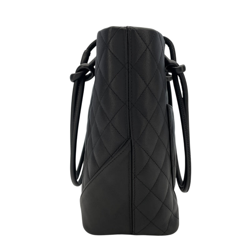 シャネル CHANEL カンボンライントートミディアム A25166 15番台 ブラック レザー レディース トートバッグ