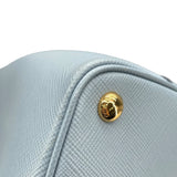 プラダ PRADA ドゥーブレ ミディアム 1BG775 ブルー サフィアーノレザー レディース ショルダーバッグ