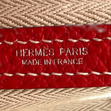 エルメス HERMES ガーデンパーティーTPM C刻 ルージュカザック カントリー レディース ハンドバッグ