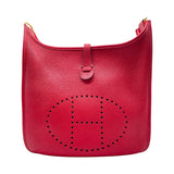 エルメス HERMES エヴリン3PM Y刻 ルージュカザック GD金具 トリヨン レディース ショルダーバッグ