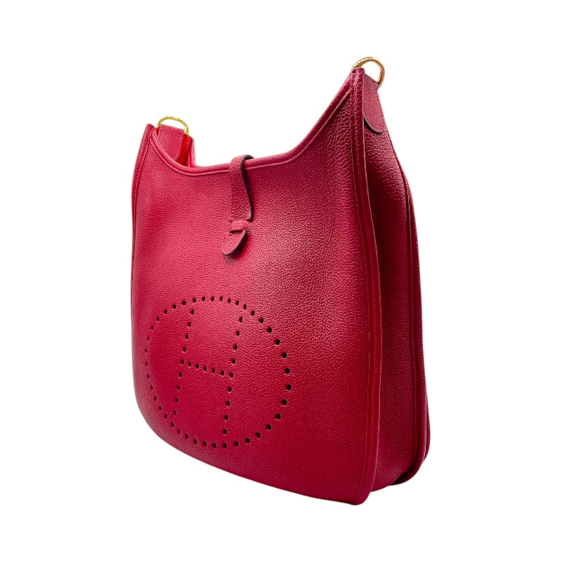 エルメス HERMES エヴリン3PM Y刻 ルージュカザック GD金具 トリヨン レディース ショルダーバッグ エルメス HERMES エヴリン3PM Y刻 ルージュカザック GD金具 トリヨン