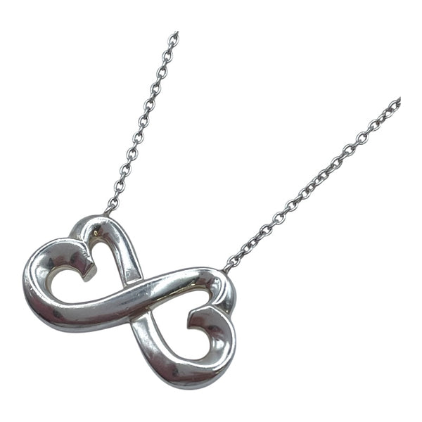 ティファニー TIFFANY＆CO ダブル ラビング ハートネックレス シルバー 925 ジュエリー