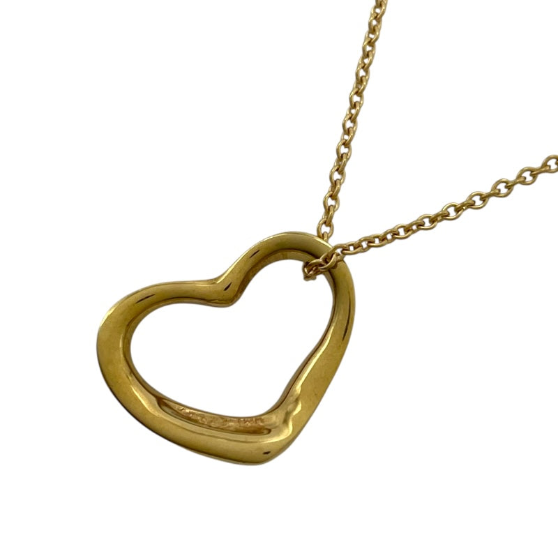 ティファニー TIFFANY＆CO オープンハート ネックレス ゴールド K18 ジュエリー