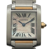 カルティエ Cartier タンクフランセーズSM ピンクシェル W51027Q4 ピンクシェル PG/SS レディース 腕時計