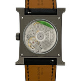 エルメス HERMES Hウォッチ HH5.841 グレー チタン/革ベルト 自動巻き メンズ 腕時計
