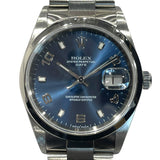 ロレックス ROLEX オイスターパーペチュアル デイト P番 15200 ブルー SS メンズ 腕時計