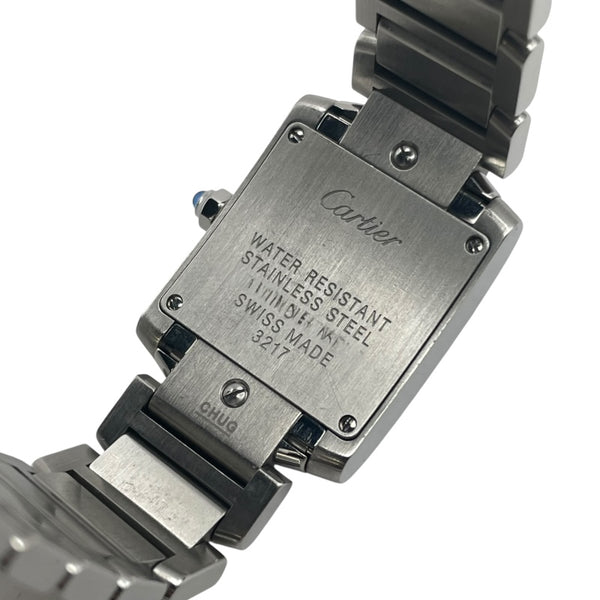 カルティエ Cartier タンクフランセーズSM W51008Q3 ホワイト SS レディース 腕時計