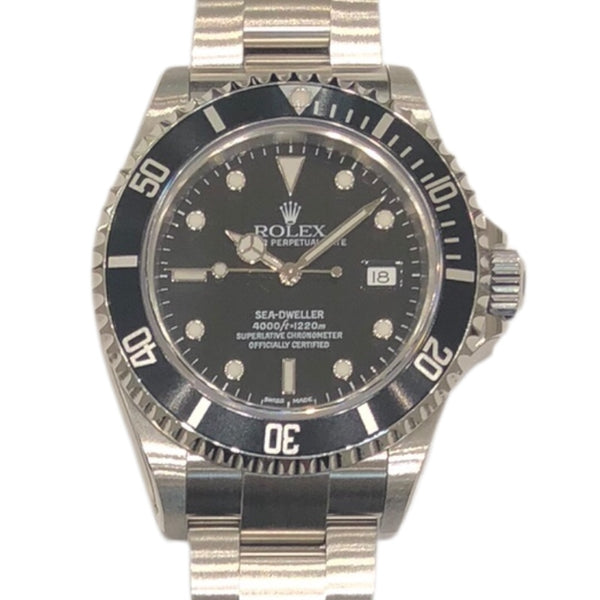 ロレックス ROLEX シードゥエラー 16600 ブラック SS　ステンレススチール メンズ 腕時計