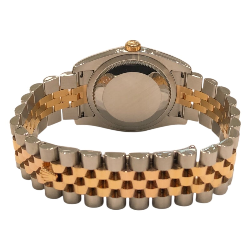 ロレックス ROLEX デイトジャスト36 ホリコン 116231G ブラック SS　ステンレススチール メンズ 腕時計