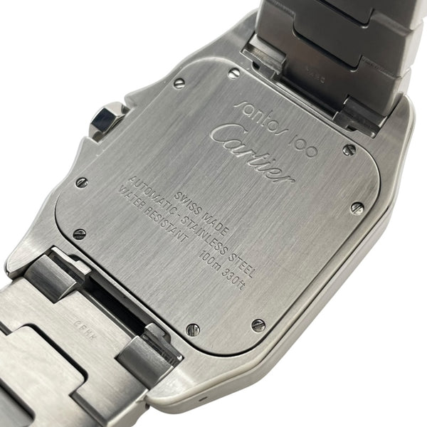 カルティエ Cartier サントス100LM W200737G ホワイト SS メンズ 腕時計