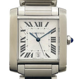 カルティエ Cartier タンク フランセーズ LM W51002Q3 シルバー SS レディース 腕時計