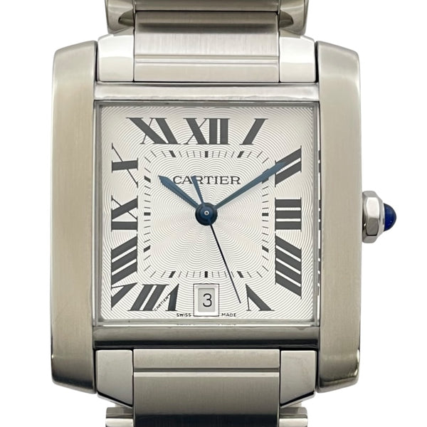 カルティエ Cartier タンク フランセーズ LM W51002Q3 シルバー SS レディース 腕時計