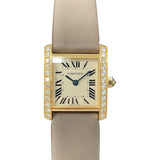カルティエ Cartier タンク フランセーズ SM WE104531 ホワイト K18PG レディース 腕時計