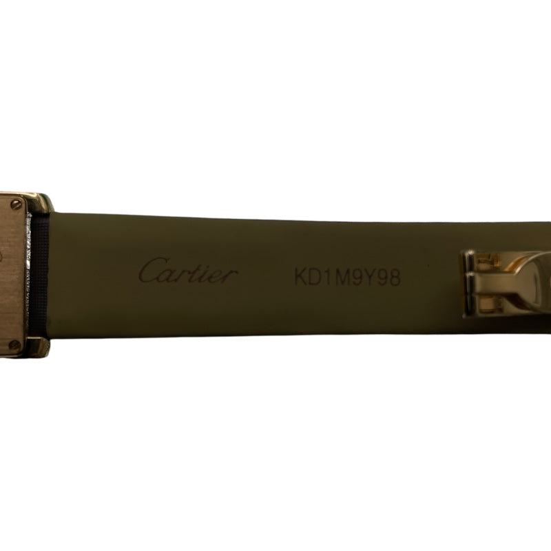 カルティエ Cartier タンク フランセーズ SM WE104531 ホワイト K18PG レディース 腕時計