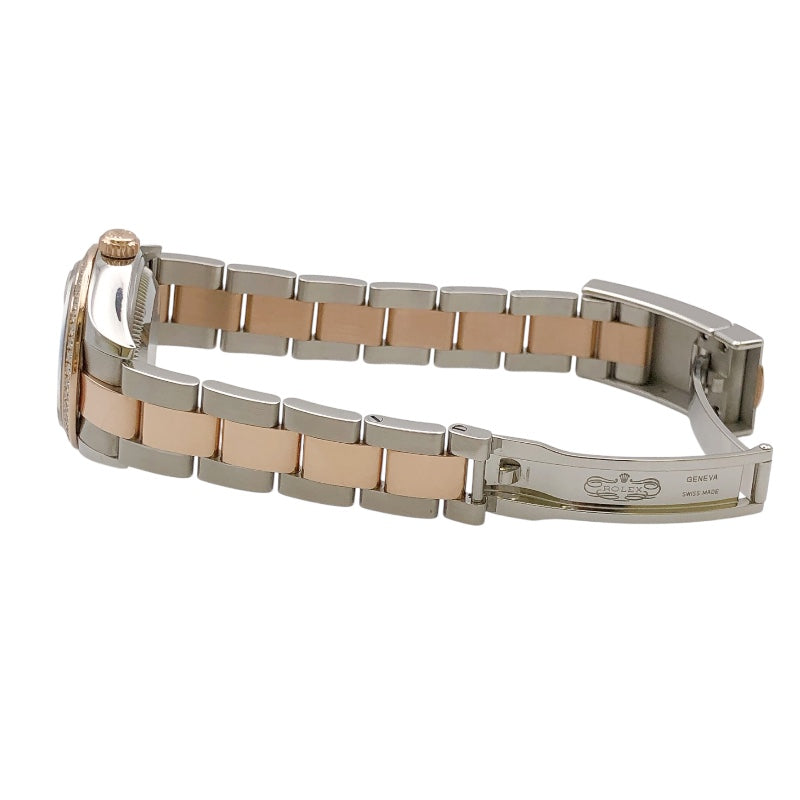 ロレックス ROLEX デイトジャスト28 サンダスト　スターダイヤ C283F732 PG/SS レディース 腕時計