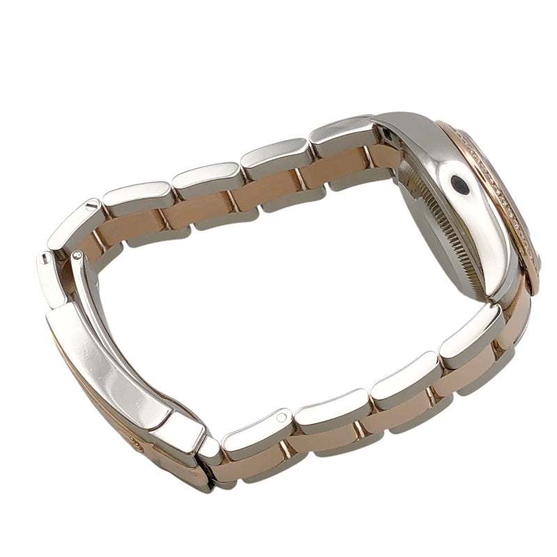 ロレックス ROLEX デイトジャスト28 サンダスト　スターダイヤ C283F732 PG/SS レディース 腕時計