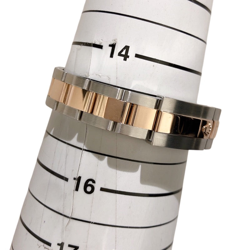 ロレックス ROLEX デイトジャスト28 サンダスト　スターダイヤ C283F732 PG/SS レディース 腕時計