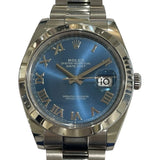 ロレックス ROLEX デイトジャスト41 126300 アズーロブルー ステンレス メンズ 腕時計