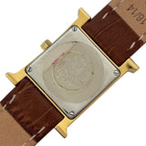 エルメス HERMES Hウォッチ RS1.201 ホワイト GP/SS レディース 腕時計