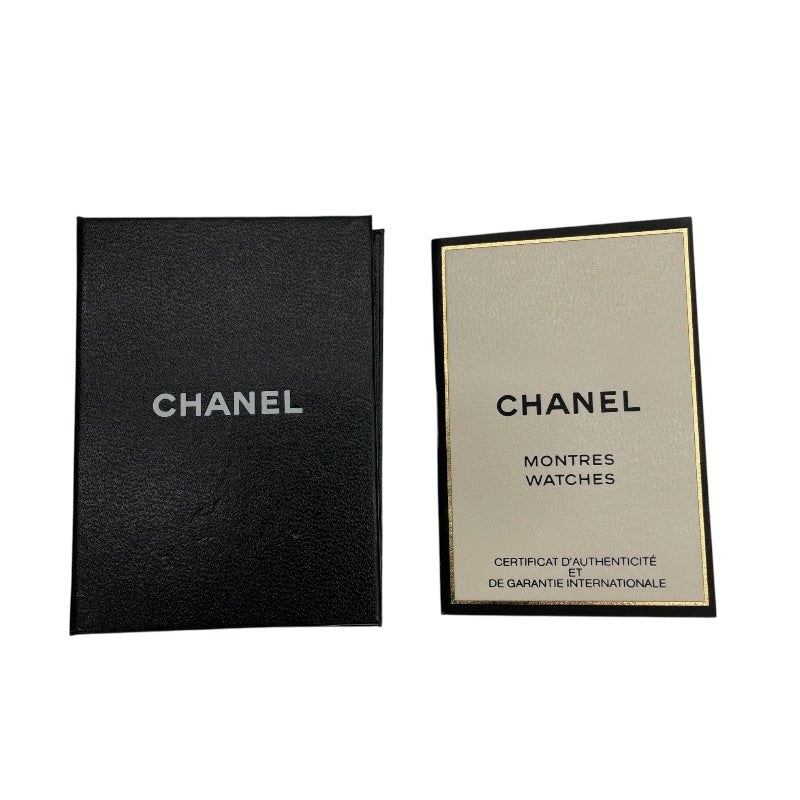 シャネル CHANEL プルミエールM H0001 ブラック GP レディース 腕時計