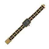 シャネル CHANEL プルミエールM H0001 ブラック GP レディース 腕時計