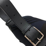 エルメス HERMES シティスライドPM ボディバッグ Z刻 ブラック/ネイビー シルバー金具 トワルダイナモテクニカル キャンバス メンズ ボディバッグ