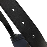 エルメス HERMES シティスライドPM ボディバッグ Z刻 ブラック/ネイビー シルバー金具 トワルダイナモテクニカル キャンバス メンズ ボディバッグ