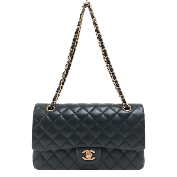 シャネル CHANEL マトラッセ25 A01112 ブラック ピンクゴールド金具 ラムスキン レディース ショルダーバッグ