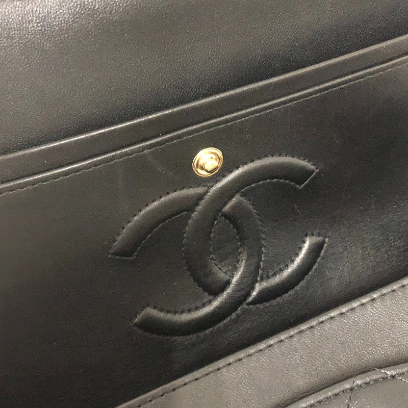 シャネル CHANEL マトラッセ25 A01112 ブラック ピンクゴールド金具 ラムスキン レディース ショルダーバッグ