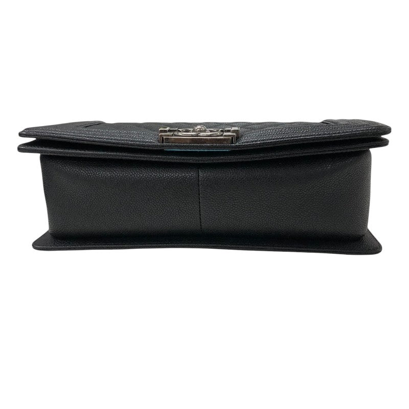 シャネル CHANEL ボーイシャネル25 A67086 ブラック キャビアスキン レディース ショルダーバッグ