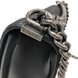 シャネル CHANEL ボーイシャネル25 A67086 ブラック キャビアスキン レディース ショルダーバッグ