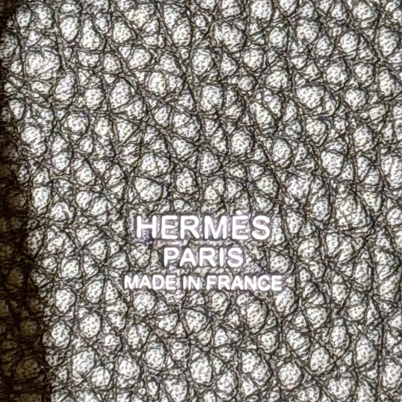 エルメス HERMES ピコタンロックMM W刻 ブラック　シルバー金具 トリヨンクレマンス レディース ハンドバッグ