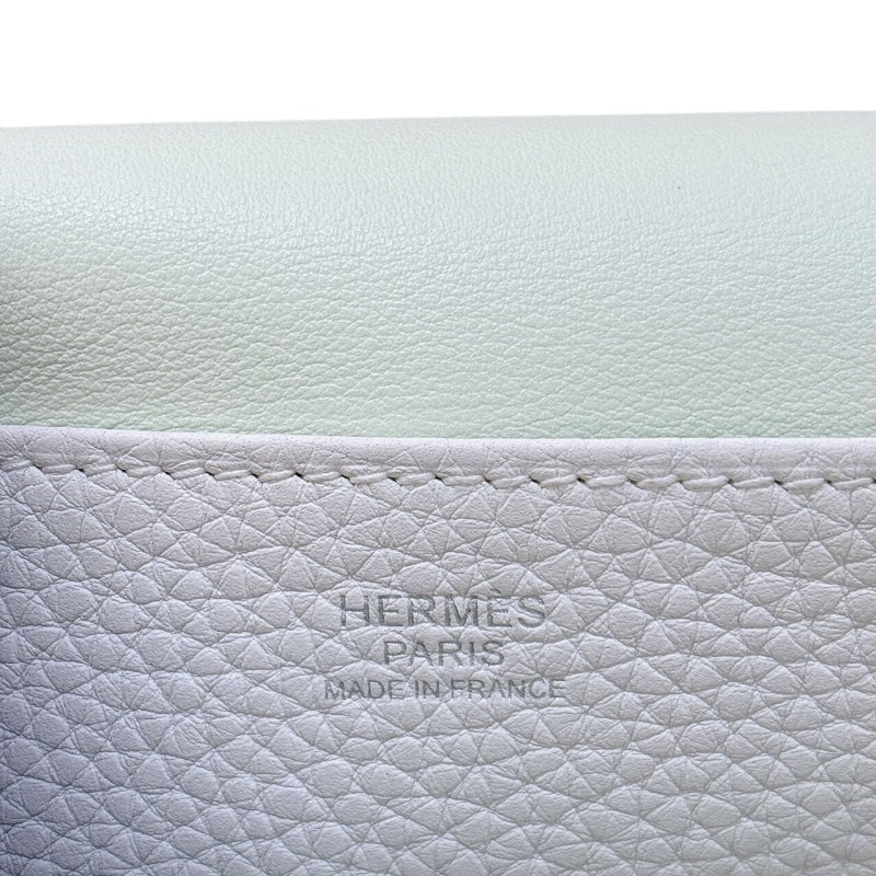 エルメス HERMES アルザン25ヴェルソ B刻（2023年製造） ニューホワイト・ヴェールフィズ　シルバー金具 トリヨン レディース ショルダーバッグ