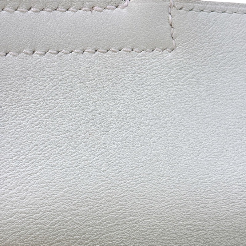 エルメス HERMES アルザン25ヴェルソ B刻（2023年製造） ニューホワイト・ヴェールフィズ　シルバー金具 トリヨン レディース ショルダーバッグ