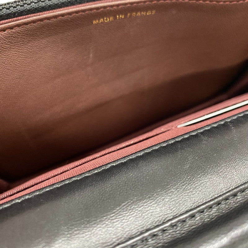 シャネル CHANEL マトラッセチェーン ウォレット A33814 23番台 ブラック ゴールド金具 ラムスキン レディース ショルダーバッグ