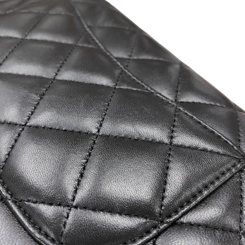 シャネル CHANEL マトラッセチェーン ウォレット A33814 23番台 ブラック ゴールド金具 ラムスキン レディース ショルダーバッグ