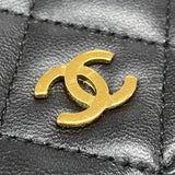 シャネル CHANEL マトラッセチェーン ウォレット A33814 23番台 ブラック ゴールド金具 ラムスキン レディース ショルダーバッグ