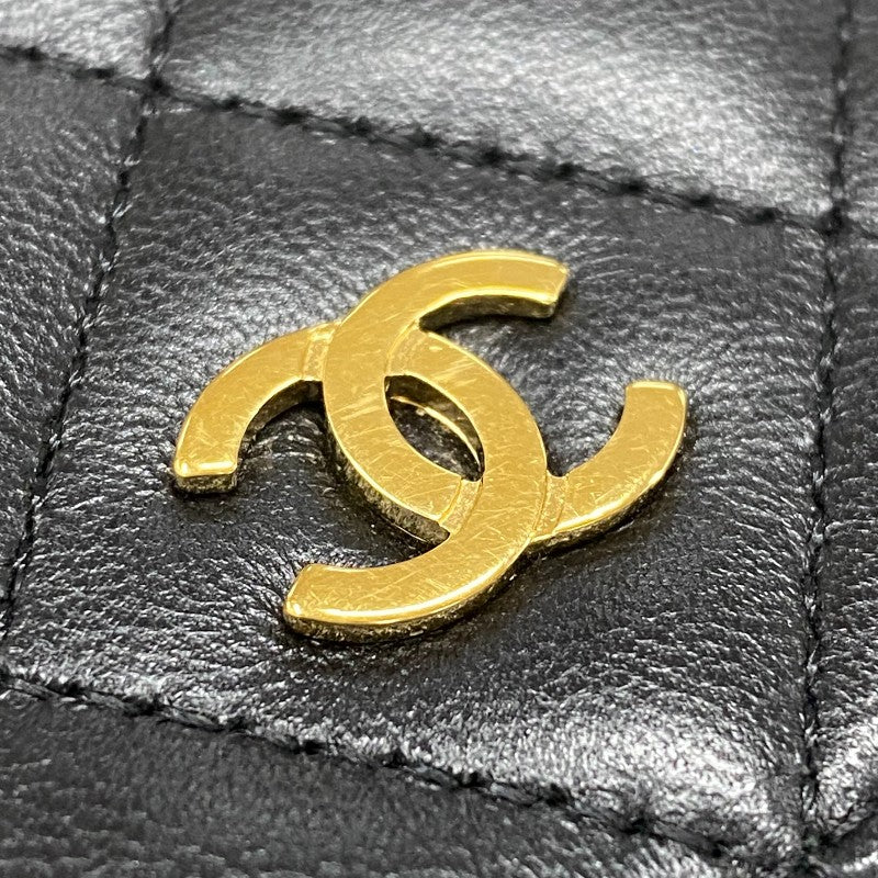 シャネル CHANEL マトラッセチェーン ウォレット A33814 23番台 ブラック ゴールド金具 ラムスキン レディース ショルダーバッグ