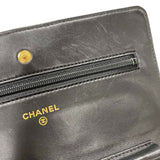 シャネル CHANEL マトラッセチェーン ウォレット A33814 23番台 ブラック ゴールド金具 ラムスキン レディース ショルダーバッグ