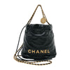 シャネル CHANEL CHANEL22 ミニバッグ AS3980 ブラック ゴールド金具 シャイニーカーフ レディース ショルダーバッグ