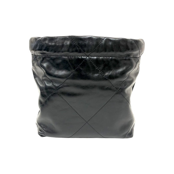 シャネル CHANEL CHANEL22 ミニバッグ AS3980 ブラック ゴールド金具 シャイニーカーフ レディース ショルダーバッグ