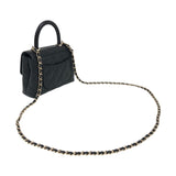シャネル CHANEL ココハンドル マイクロ AP4245 ブラック ゴールド金具 キャビアスキン レディース ショルダーバッグ