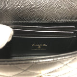 シャネル CHANEL ココハンドル マイクロ AP4245 ブラック ゴールド金具 キャビアスキン レディース ショルダーバッグ