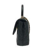 シャネル CHANEL ココハンドル マイクロ AP4245 ブラック ゴールド金具 キャビアスキン レディース ショルダーバッグ