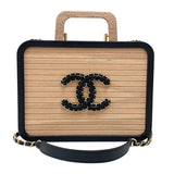 シャネル CHANEL ビーチウッド ラージバニティバッグ AS2927 ベージュ ゴールド金具 ウッド ラム レディース ショルダーバッグ
