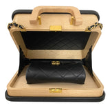 シャネル CHANEL ビーチウッド ラージバニティバッグ AS2927 ベージュ ゴールド金具 ウッド ラム レディース ショルダーバッグ