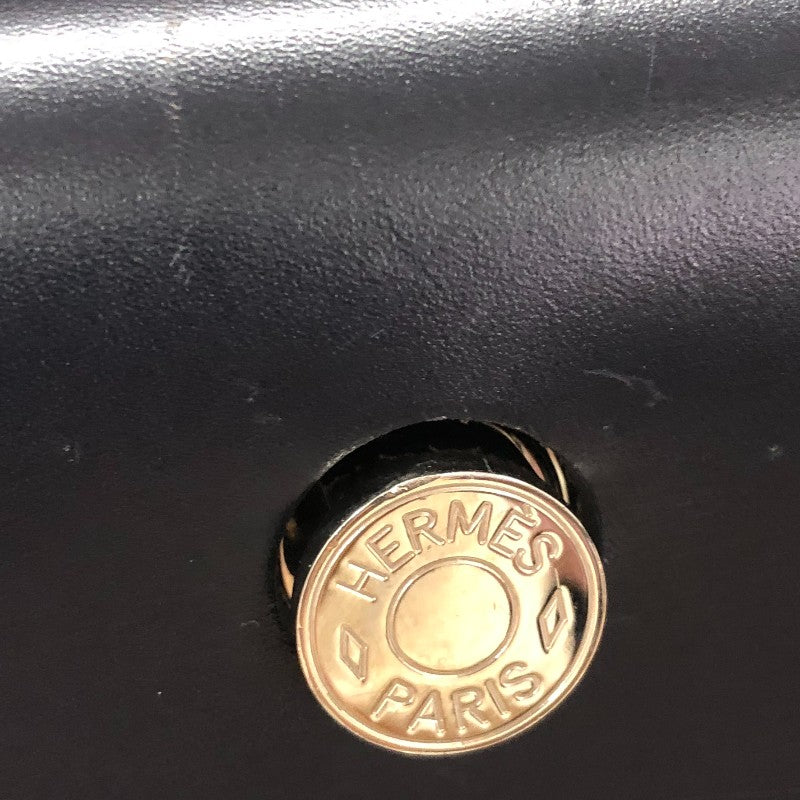 エルメス HERMES エールバッグジップPM D刻 ブルー/ネイビー シルバー金具 トワル・ハンター レディース ハンドバッグ