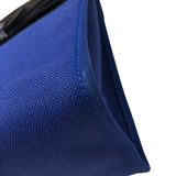 エルメス HERMES エールバッグジップPM D刻 ブルー/ネイビー シルバー金具 トワル・ハンター レディース ハンドバッグ
